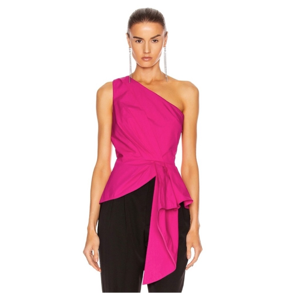 Self portrait one shoulder blouse